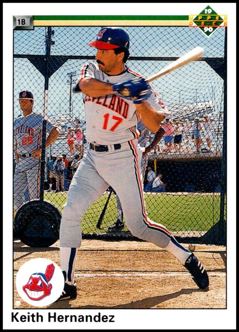 1990 Upper Deck Baseball #777 Keith Hernandez Cleveland Indians Image 1