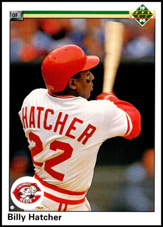 1990 Upper Deck Baseball #778 Billy Hatcher  Cincinnati Reds  Image 1
