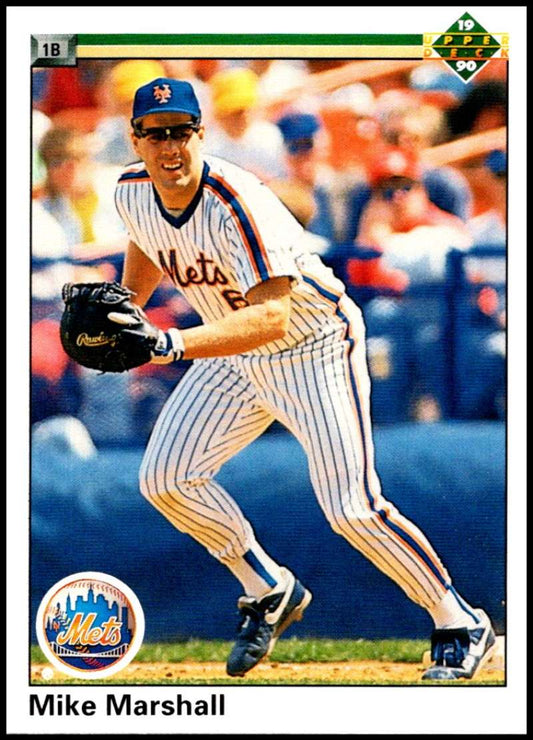 1990 Upper Deck Baseball #781 Mike Marshall  New York Mets  Image 1