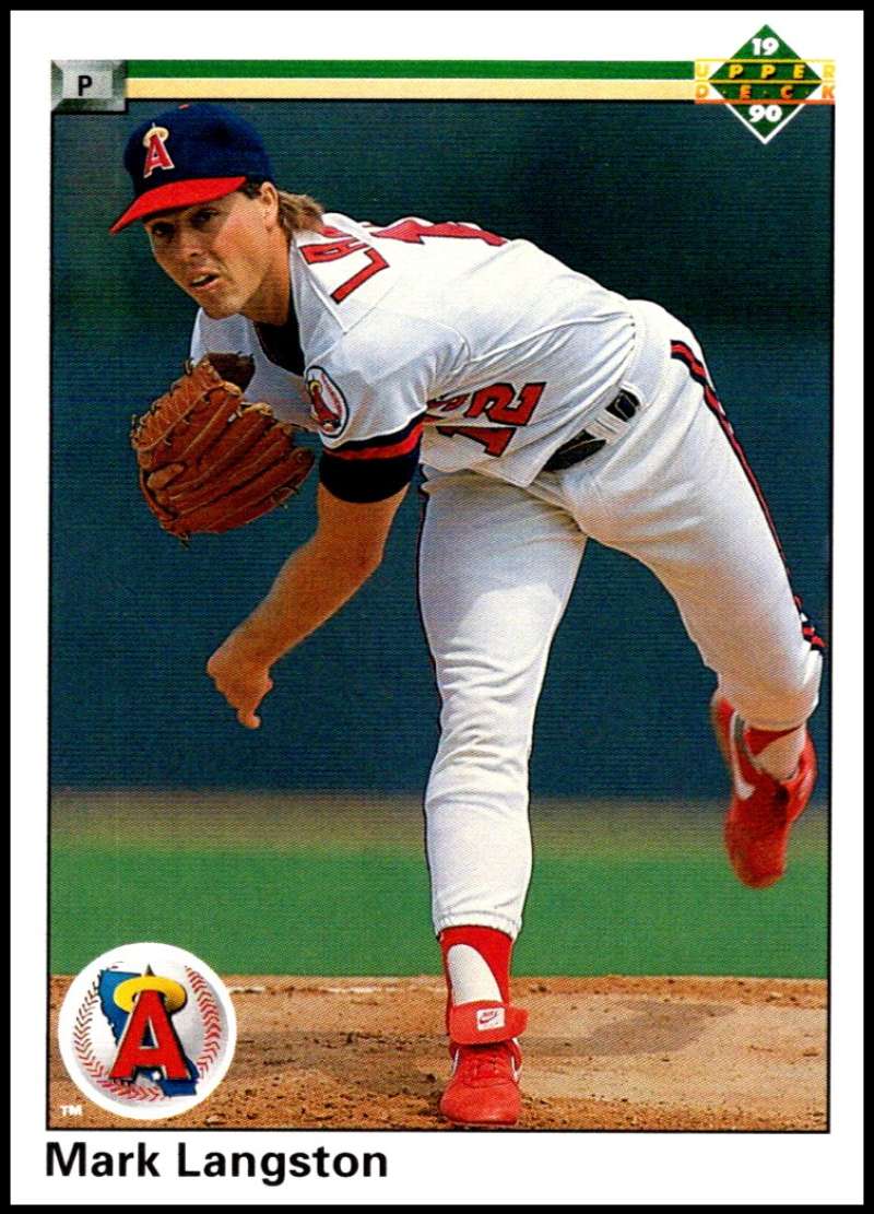 1990 Upper Deck Baseball #783 Mark Langston California Angels Image 1