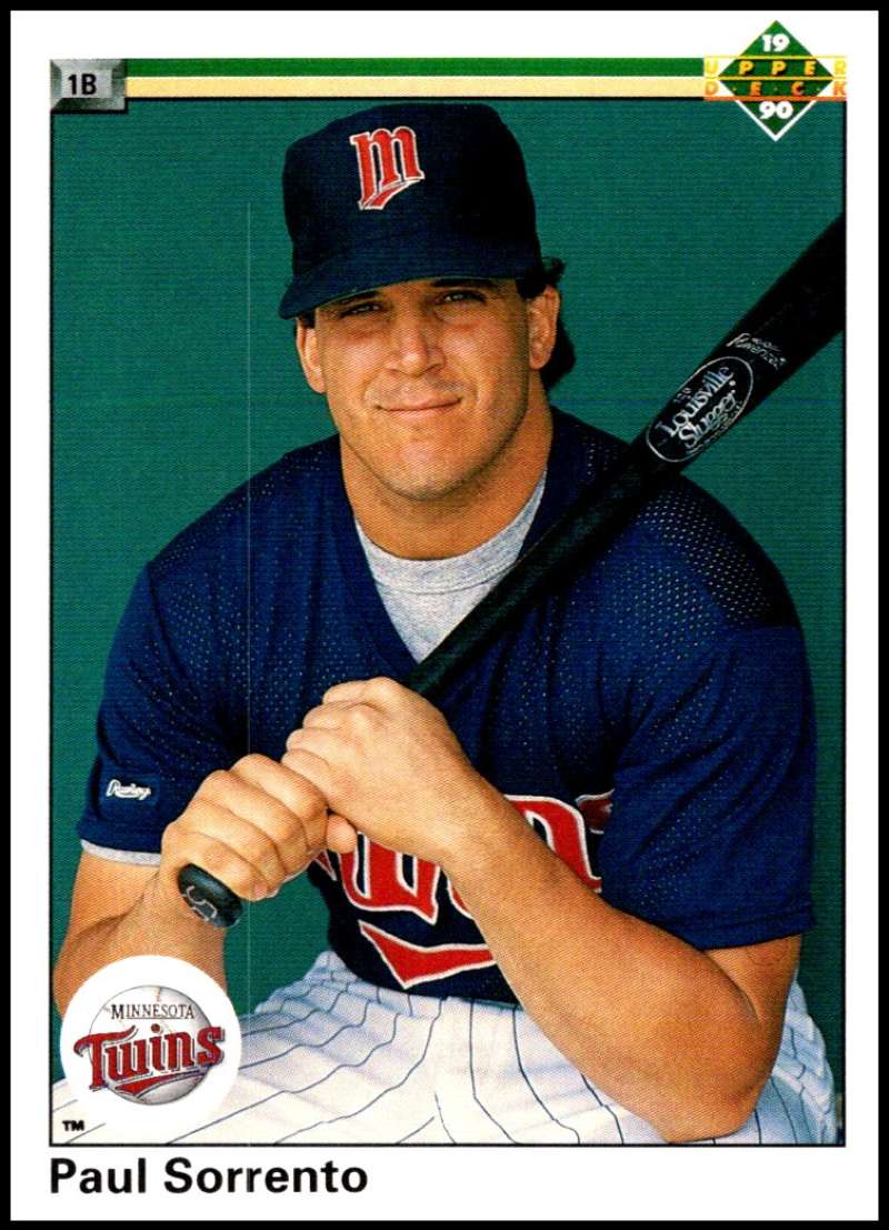 1990 Upper Deck Baseball #784 Paul Sorrento RC Rookie Minnesota Twins Image 1