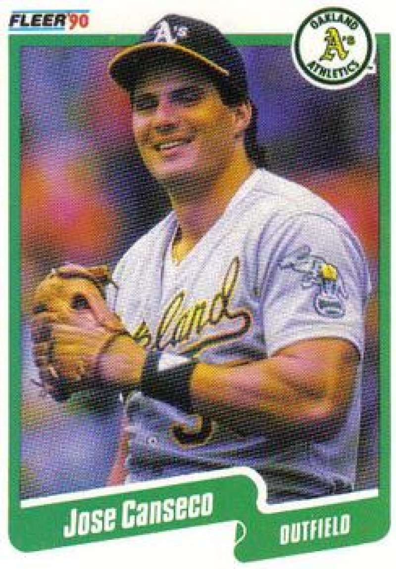 1990 Fleer Baseball #3 Jose Canseco Oakland Athletics Image 1