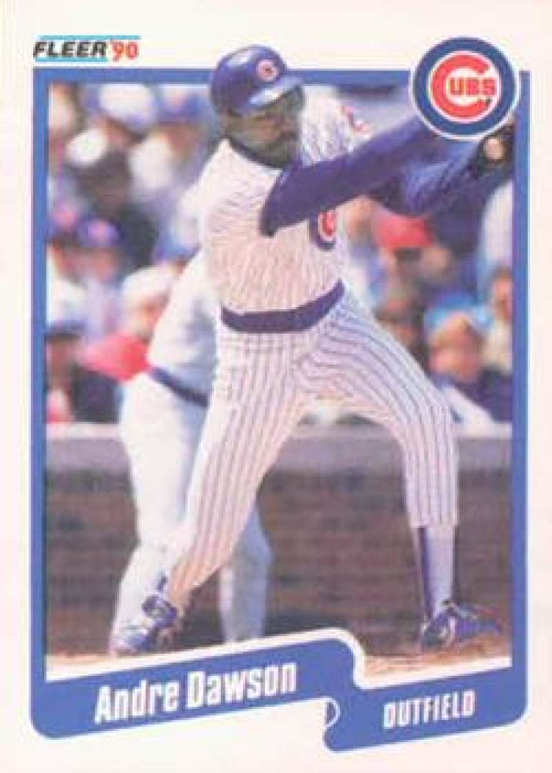 1990 Fleer Baseball #29 Andre Dawson Chicago Cubs Image 1