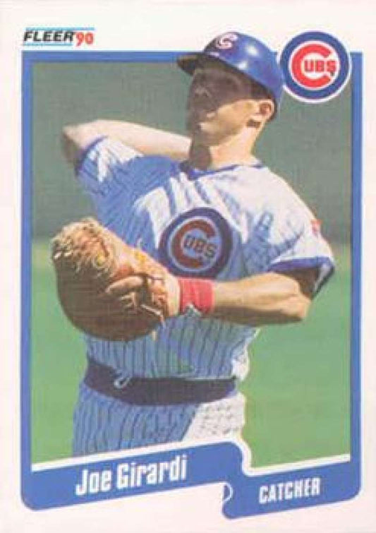 1990 Fleer Baseball #31 Joe Girardi  Chicago Cubs  Image 1