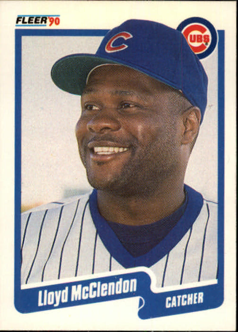 1990 Fleer Baseball #38 Lloyd McClendon Chicago Cubs Image 1