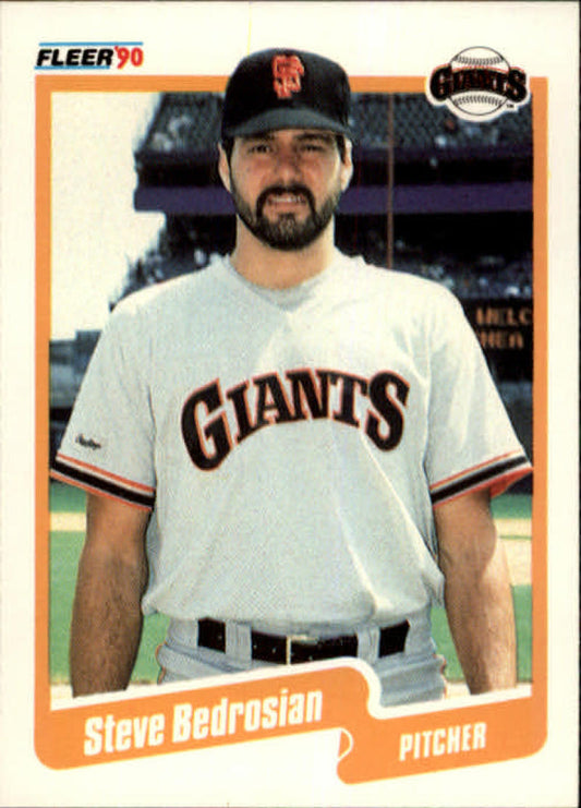 1990 Fleer Baseball #50 Steve Bedrosian  San Francisco Giants  Image 1