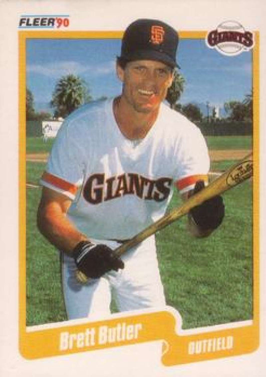 1990 Fleer Baseball #53 Brett Butler  San Francisco Giants  Image 1