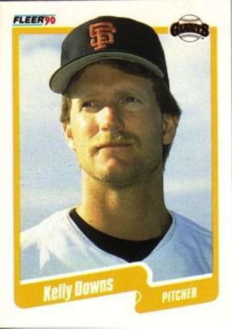 1990 Fleer Baseball #55 Kelly Downs San Francisco Giants Image 1