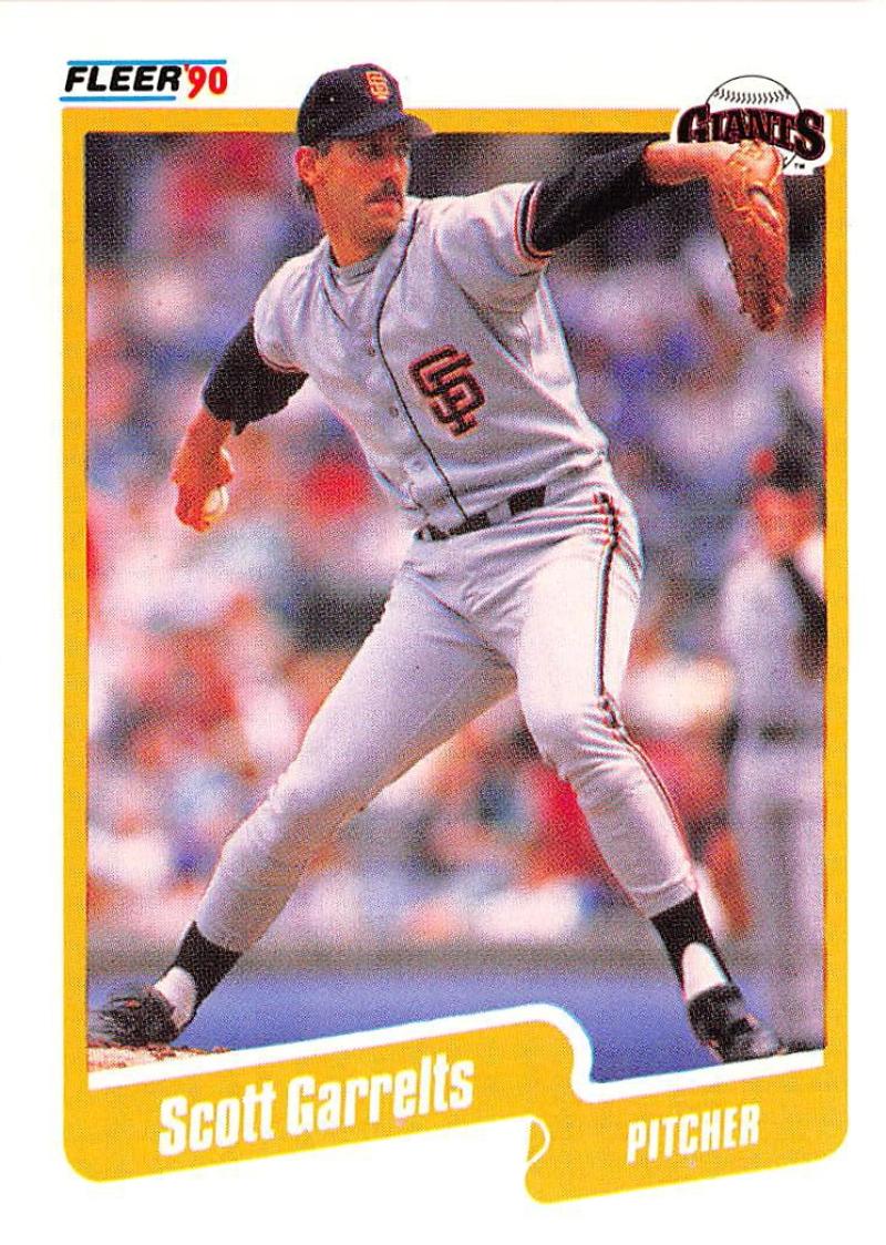 1990 Fleer Baseball #56 Scott Garrelts San Francisco Giants Image 1