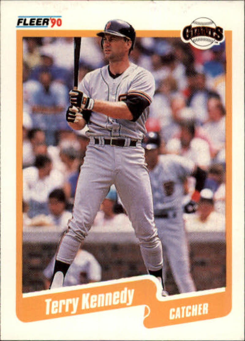 1990 Fleer Baseball #58 Terry Kennedy San Francisco Giants Image 1