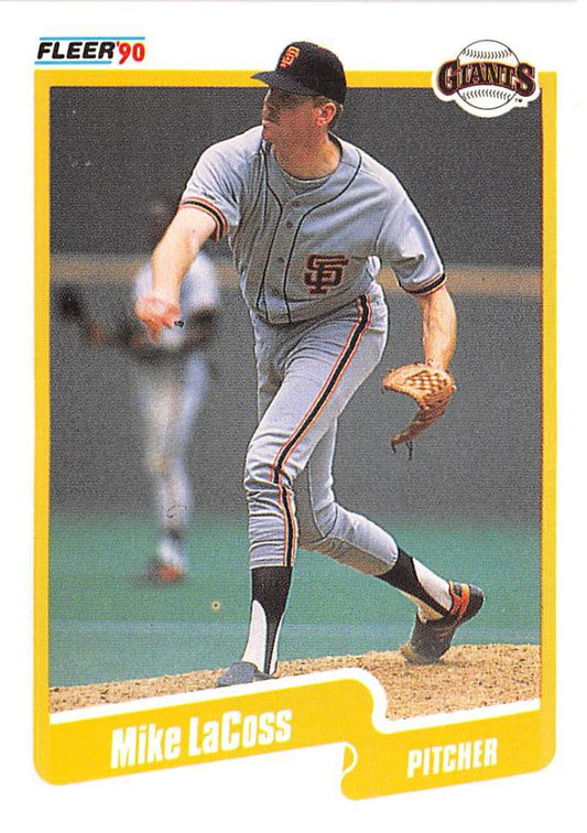 1990 Fleer Baseball #59 Mike LaCoss  San Francisco Giants  Image 1