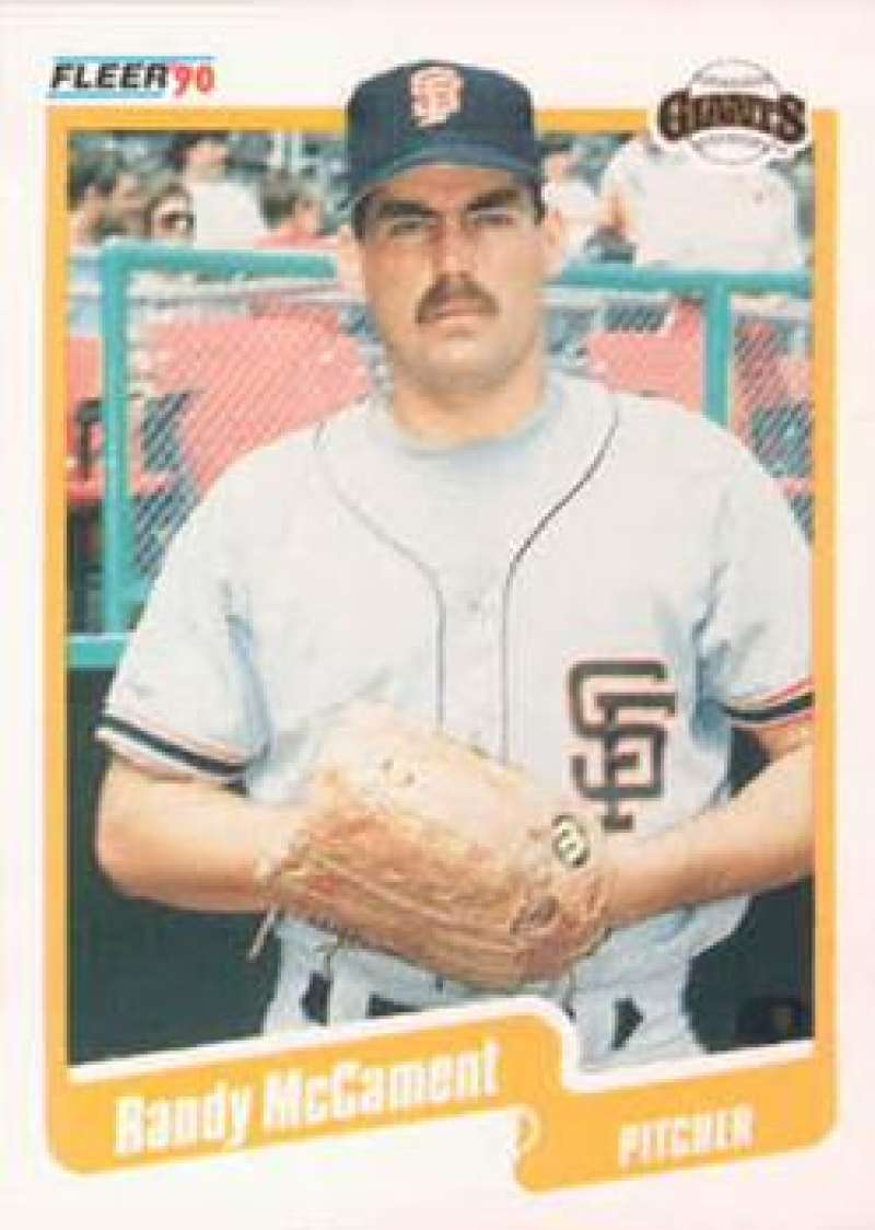 1990 Fleer Baseball #64 Randy McCament RC Rookie San Francisco Giants Image 1