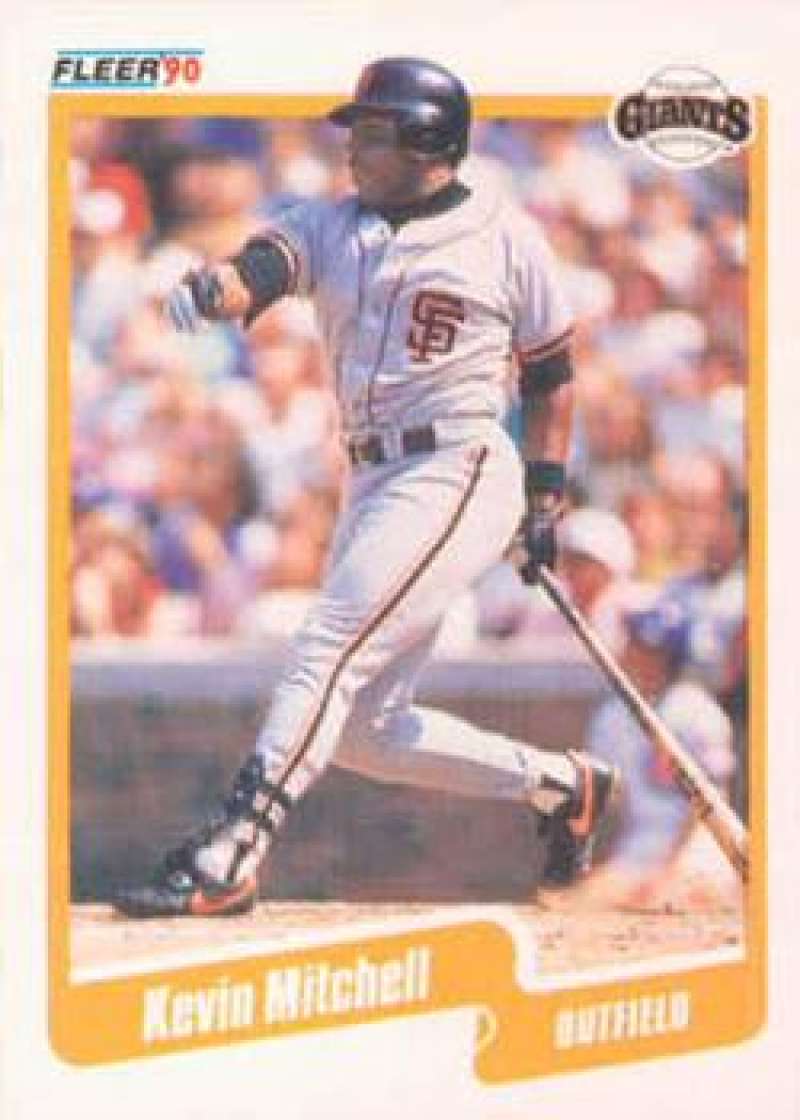 1990 Fleer Baseball #65 Kevin Mitchell San Francisco Giants Image 1