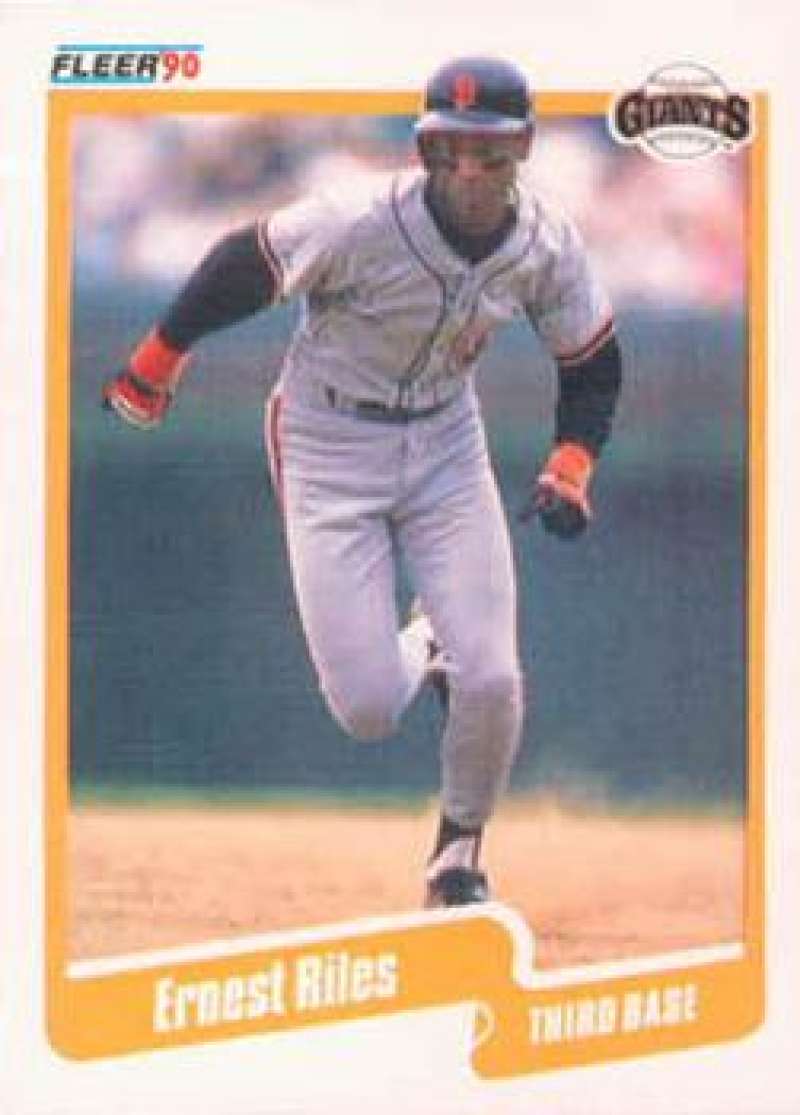 1990 Fleer Baseball #69 Ernest Riles San Francisco Giants Image 1