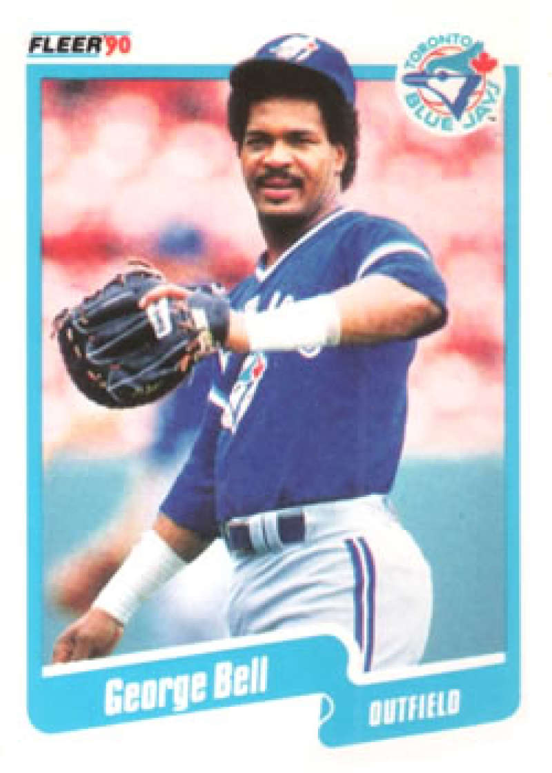 1990 Fleer Baseball #76 George Bell Toronto Blue Jays Image 1