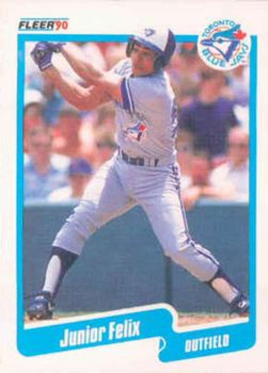 1990 Fleer Baseball #79 Junior Felix  Toronto Blue Jays  Image 1