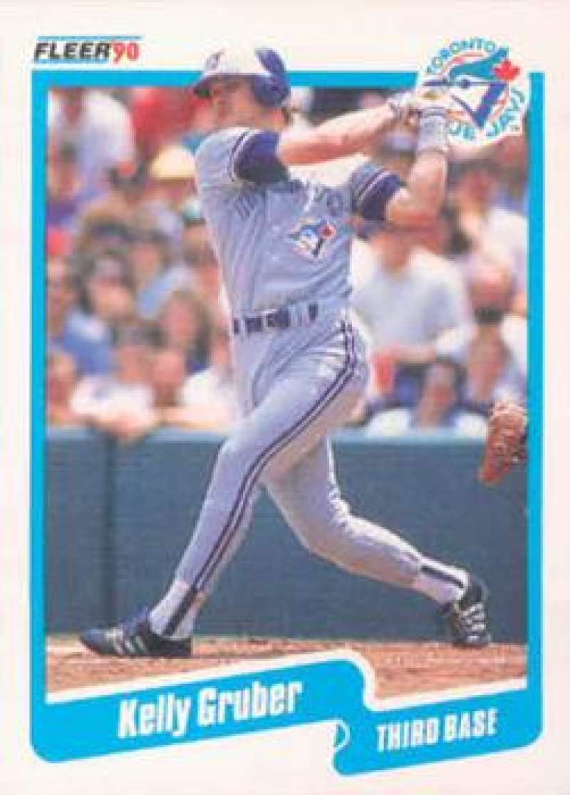 1990 Fleer Baseball #83 Kelly Gruber Toronto Blue Jays Image 1