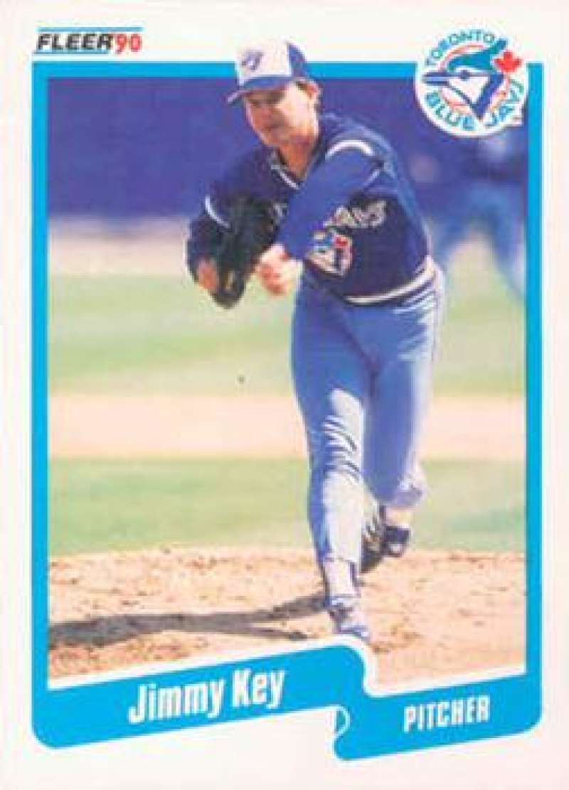 1990 Fleer Baseball #85 Jimmy Key Toronto Blue Jays Image 1