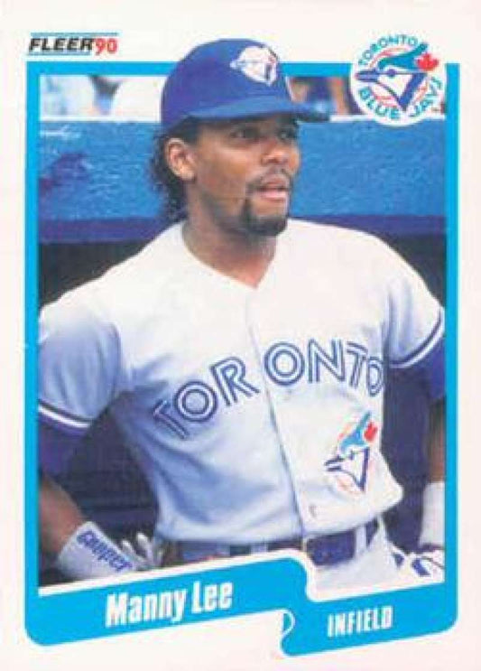 1990 Fleer Baseball #86 Manuel Lee  Toronto Blue Jays  Image 1