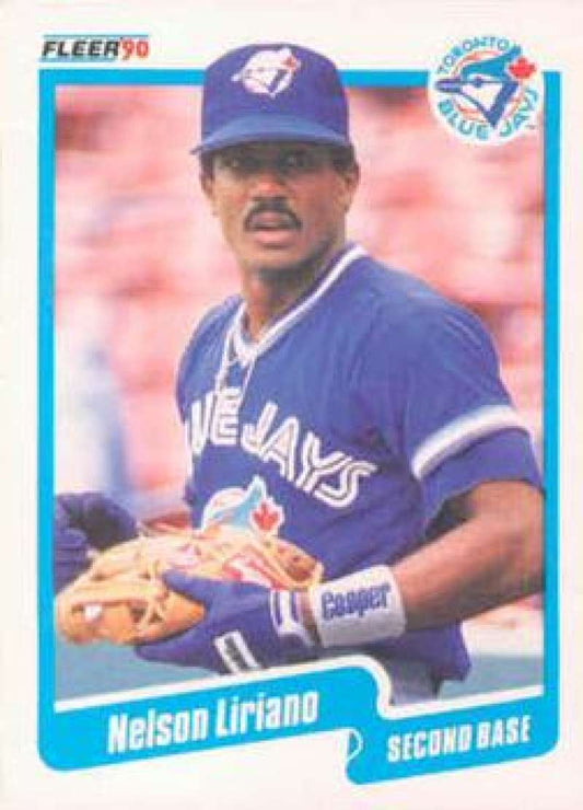1990 Fleer Baseball #87 Nelson Liriano UER  Toronto Blue Jays  Image 1