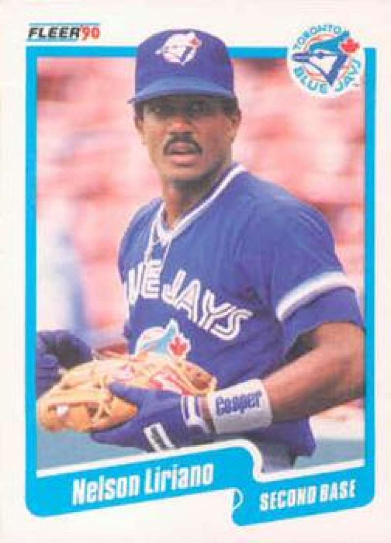 1990 Fleer Baseball #87 Nelson Liriano UER Toronto Blue Jays Image 1