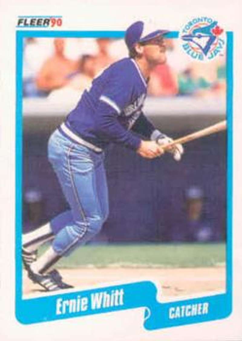 1990 Fleer Baseball #97 Ernie Whitt Toronto Blue Jays Image 1