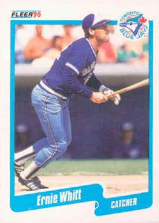 1990 Fleer Baseball #97 Ernie Whitt  Toronto Blue Jays  Image 1