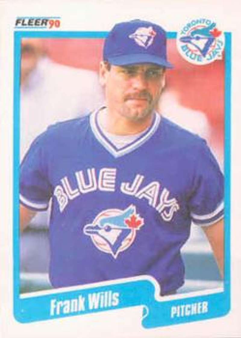 1990 Fleer Baseball #98 Frank Wills Toronto Blue Jays Image 1