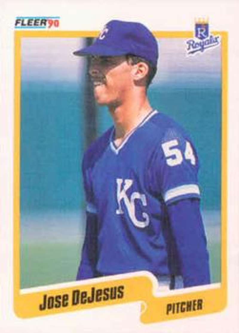 1990 Fleer Baseball #104 Jose DeJesus Kansas City Royals Image 1