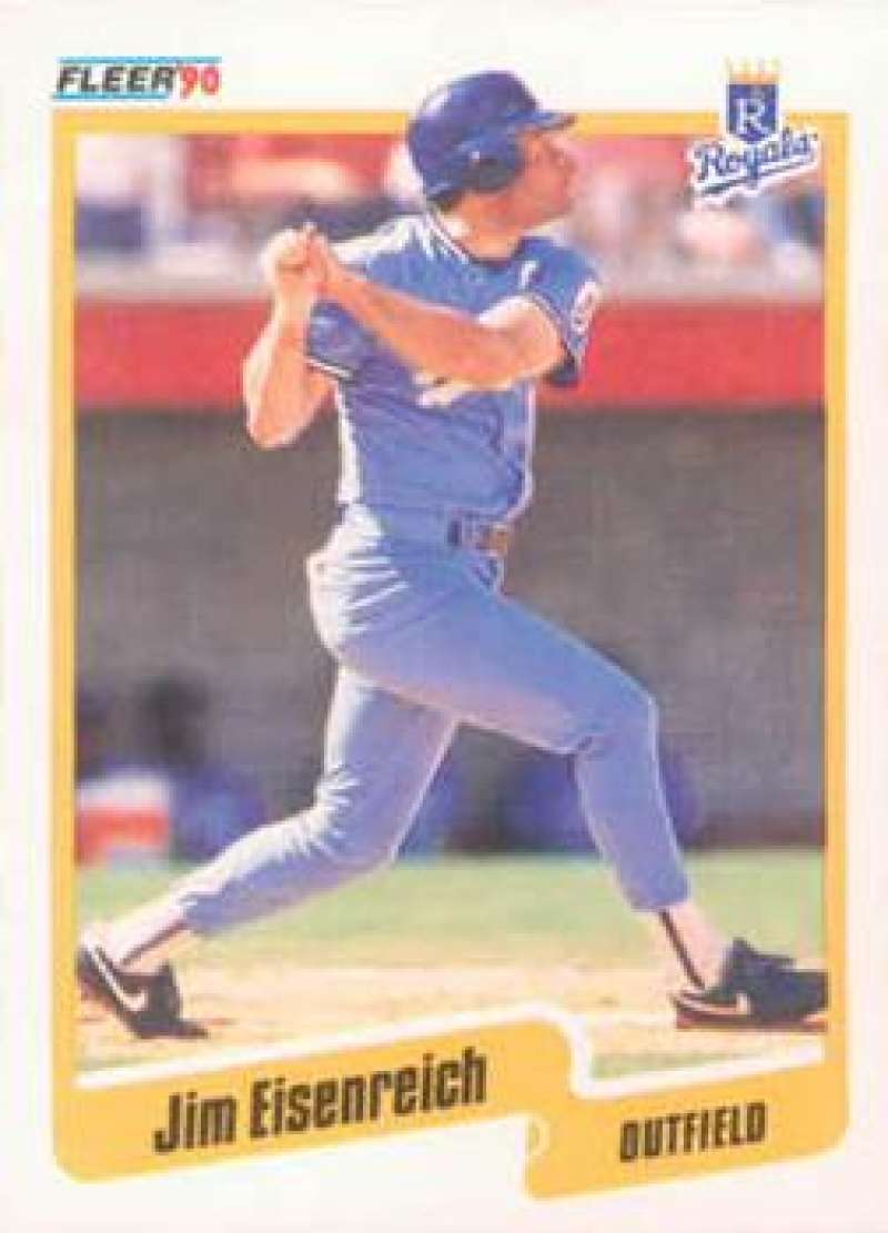 1990 Fleer Baseball #106 Jim Eisenreich  Kansas City Royals  Image 1