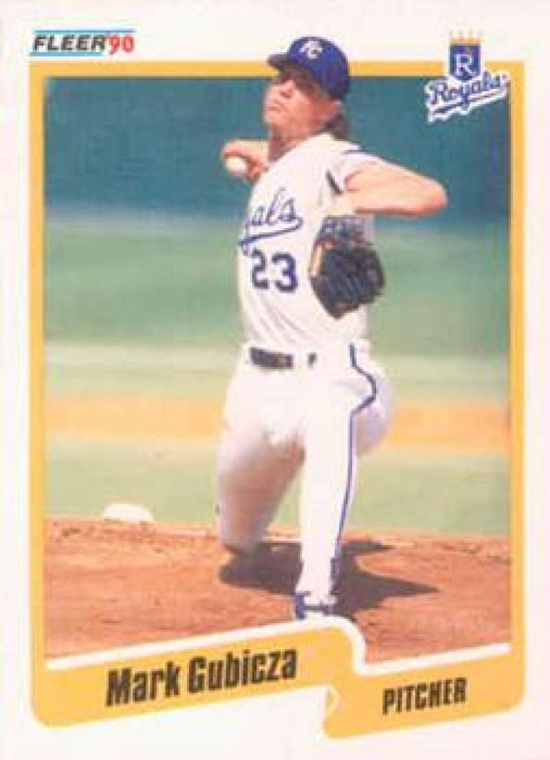 1990 Fleer Baseball #109 Mark Gubicza Kansas City Royals Image 1