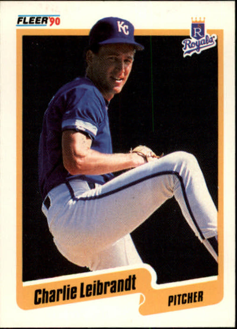 1990 Fleer Baseball #112 Charlie Leibrandt Kansas City Royals Image 1