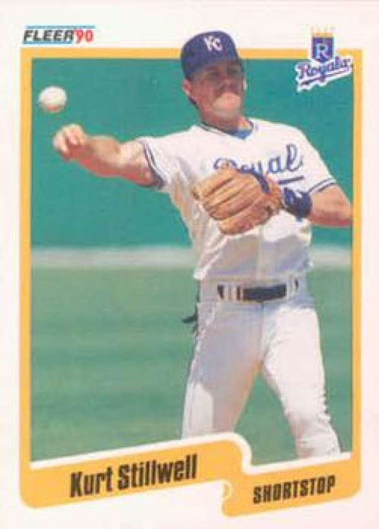 1990 Fleer Baseball #118 Kurt Stillwell  Kansas City Royals  Image 1
