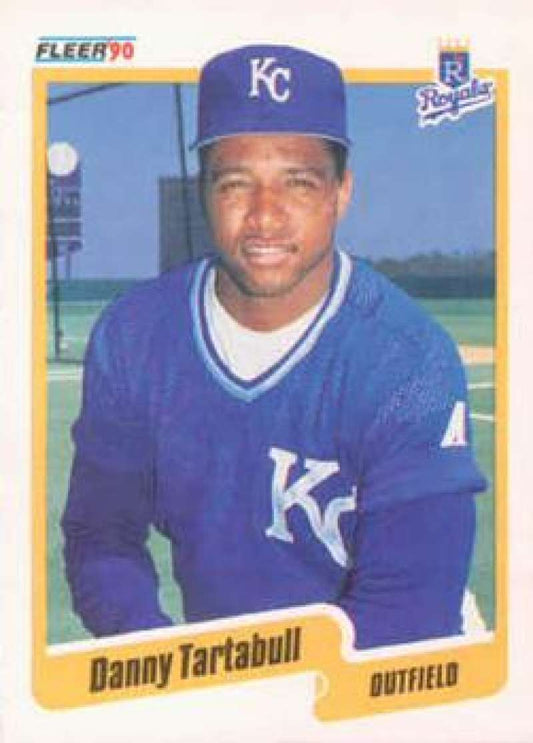 1990 Fleer Baseball #120 Danny Tartabull  Kansas City Royals  Image 1
