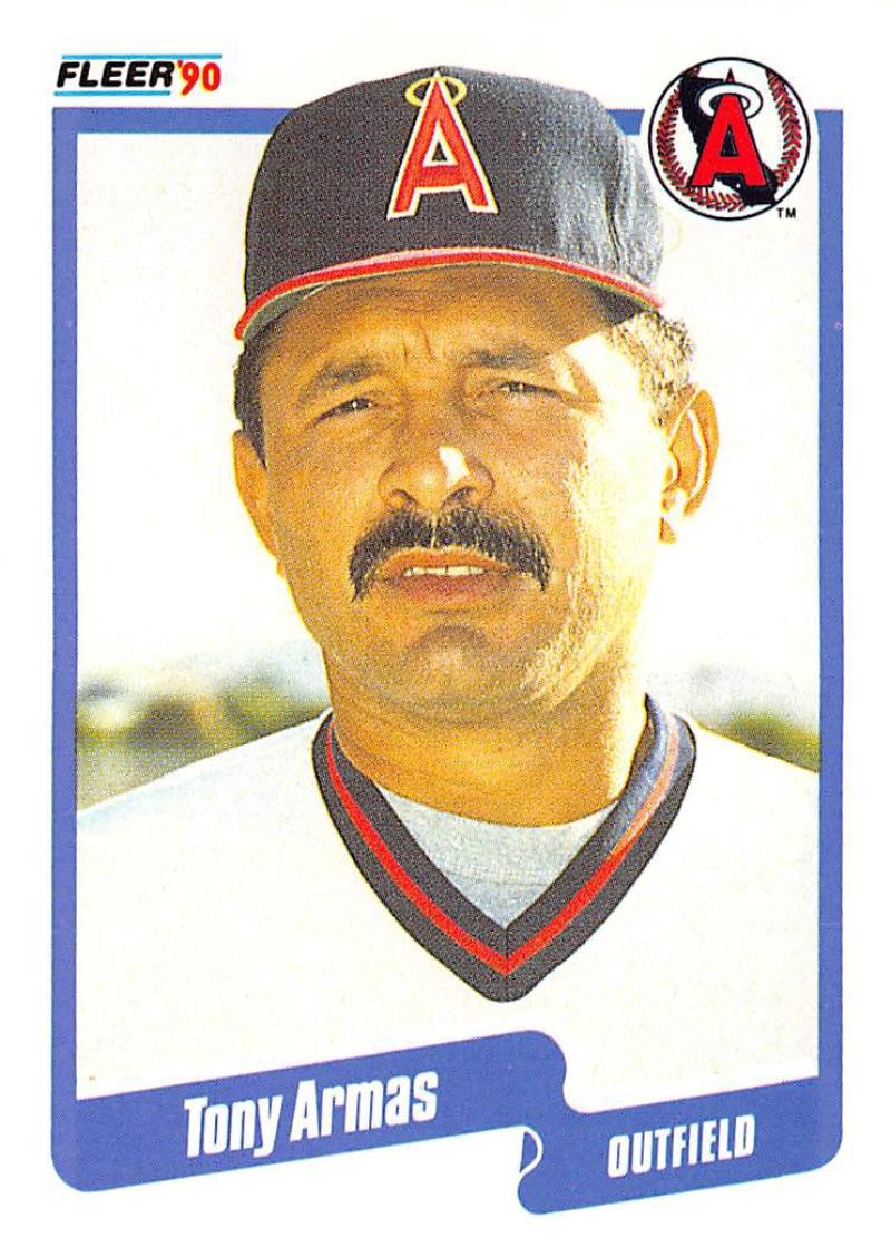 1990 Fleer Baseball #126 Tony Armas California Angels Image 1