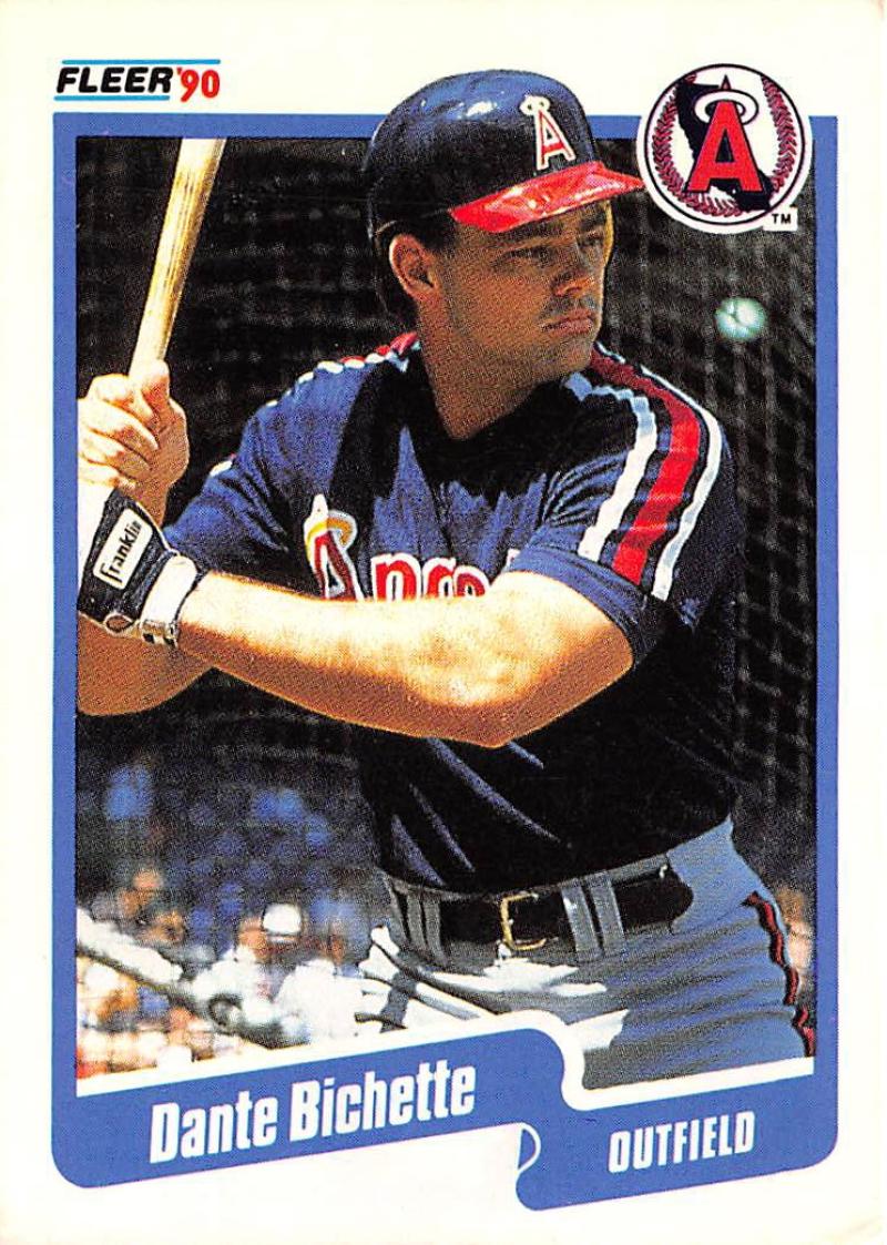 1990 Fleer Baseball #127 Dante Bichette California Angels Image 1