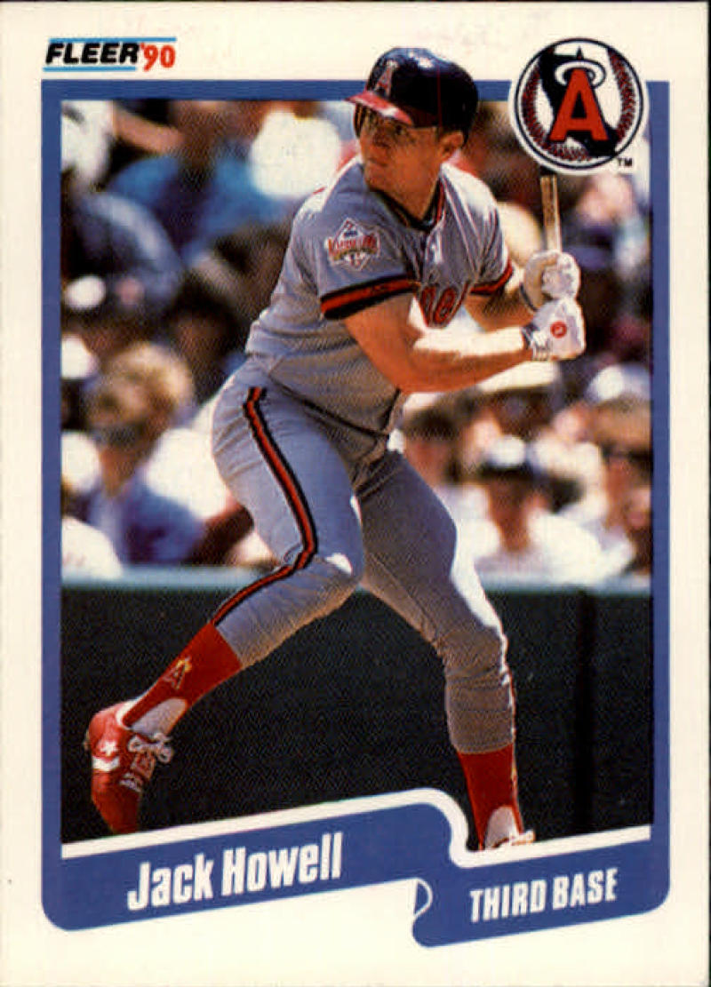 1990 Fleer Baseball #135 Jack Howell California Angels Image 1