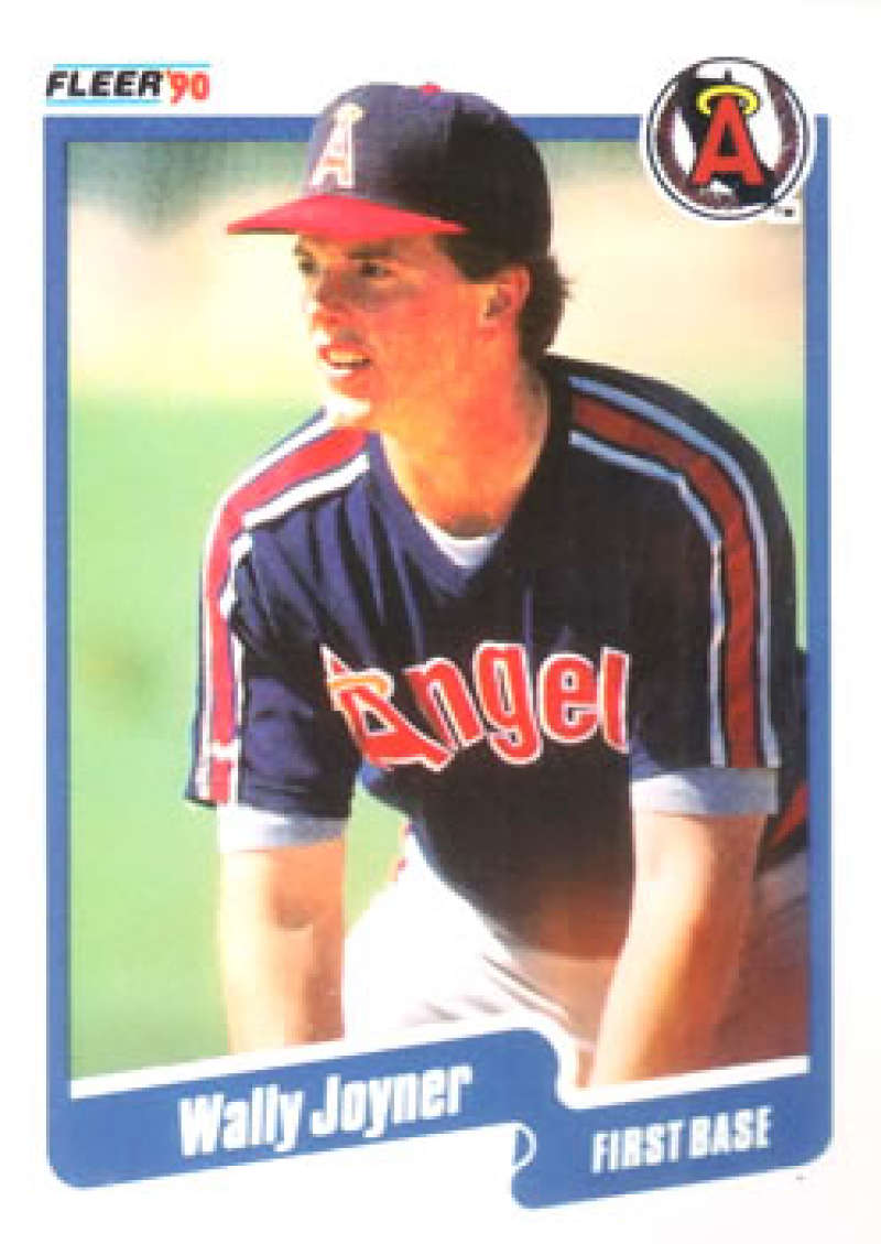 1990 Fleer Baseball #136 Wally Joyner California Angels Image 1