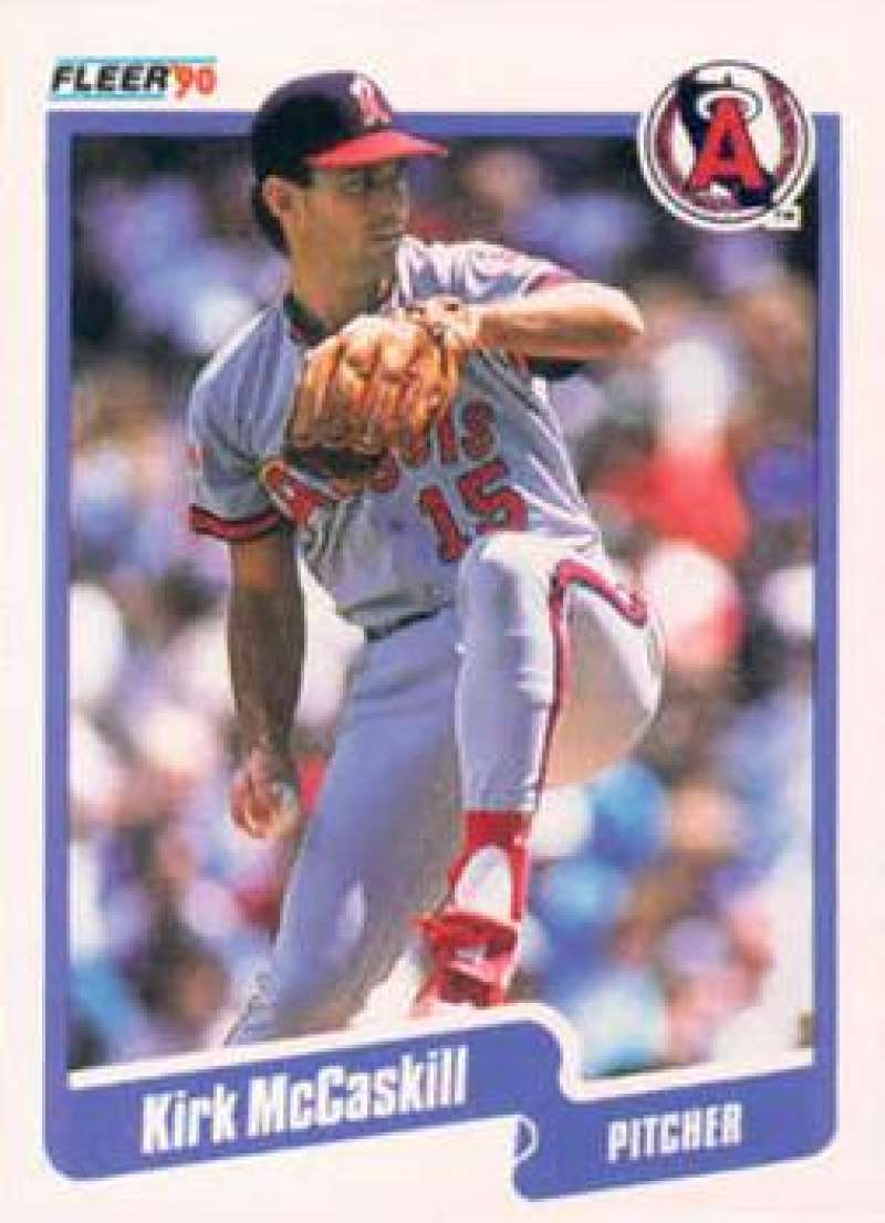 1990 Fleer Baseball #138 Kirk McCaskill  California Angels  Image 1
