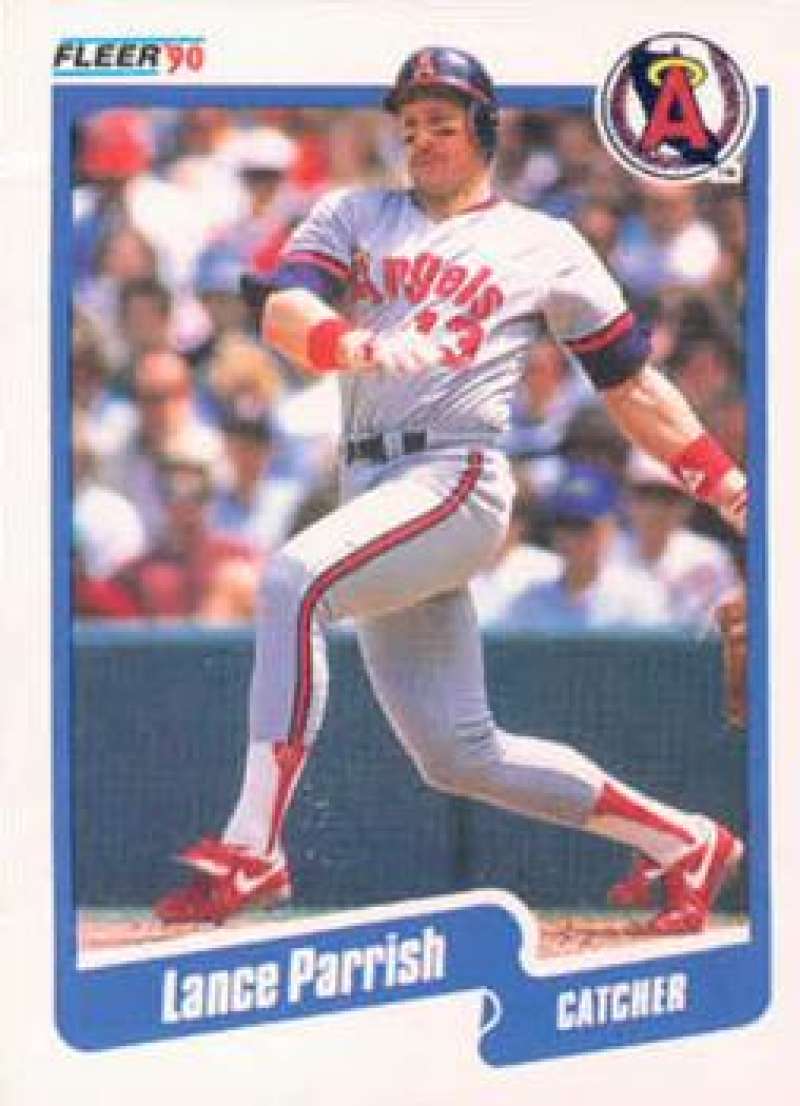 1990 Fleer Baseball #141 Lance Parrish California Angels Image 1