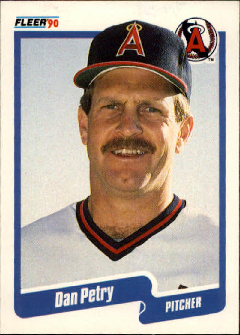 1990 Fleer Baseball #142 Dan Petry California Angels Image 1