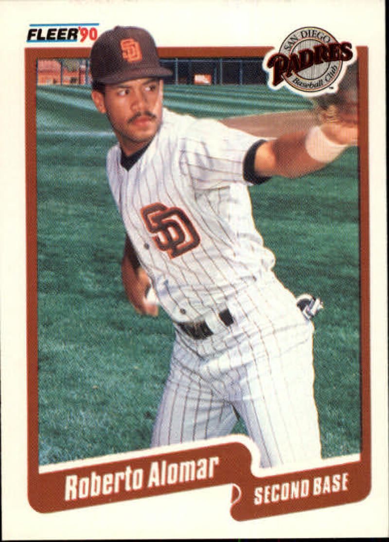1990 Fleer Baseball #149 Roberto Alomar San Diego Padres Image 1