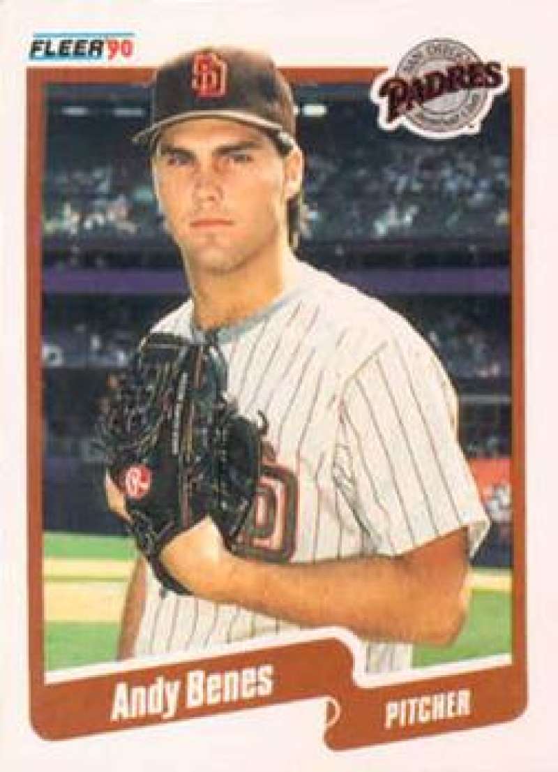 1990 Fleer Baseball #151 Andy Benes San Diego Padres Image 1