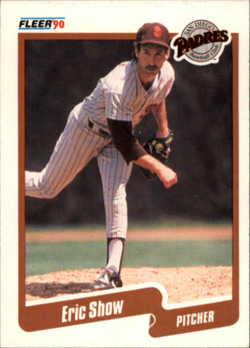 1990 Fleer Baseball #169 Eric Show San Diego Padres Image 1