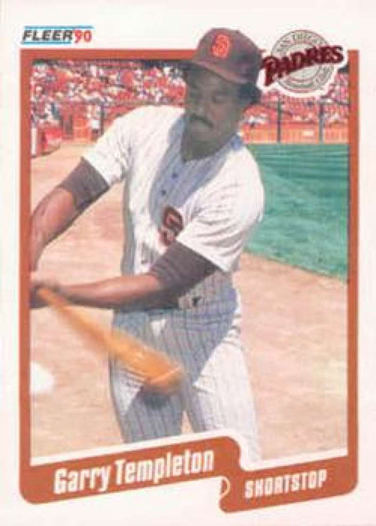1990 Fleer Baseball #170 Garry Templeton  San Diego Padres  Image 1