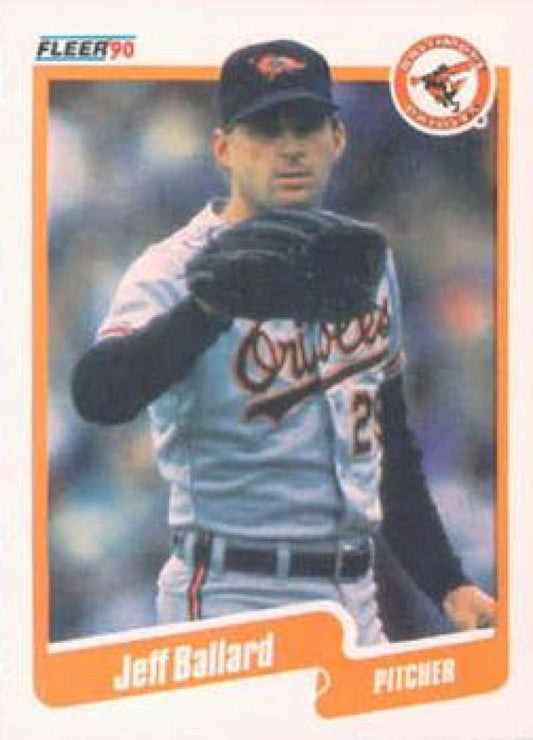 1990 Fleer Baseball #173 Jeff Ballard  Baltimore Orioles  Image 1