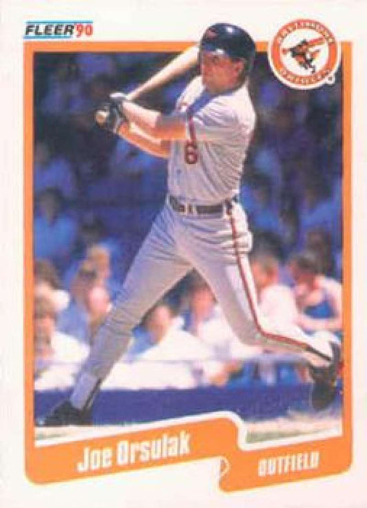 1990 Fleer Baseball #185 Joe Orsulak  Baltimore Orioles  Image 1
