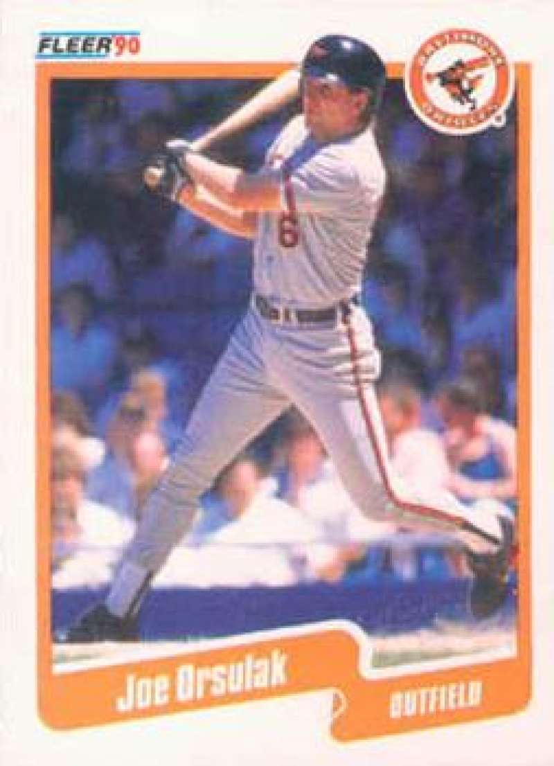1990 Fleer Baseball #185 Joe Orsulak Baltimore Orioles Image 1