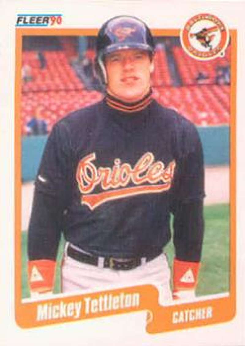 1990 Fleer Baseball #190 Mickey Tettleton Baltimore Orioles Image 1