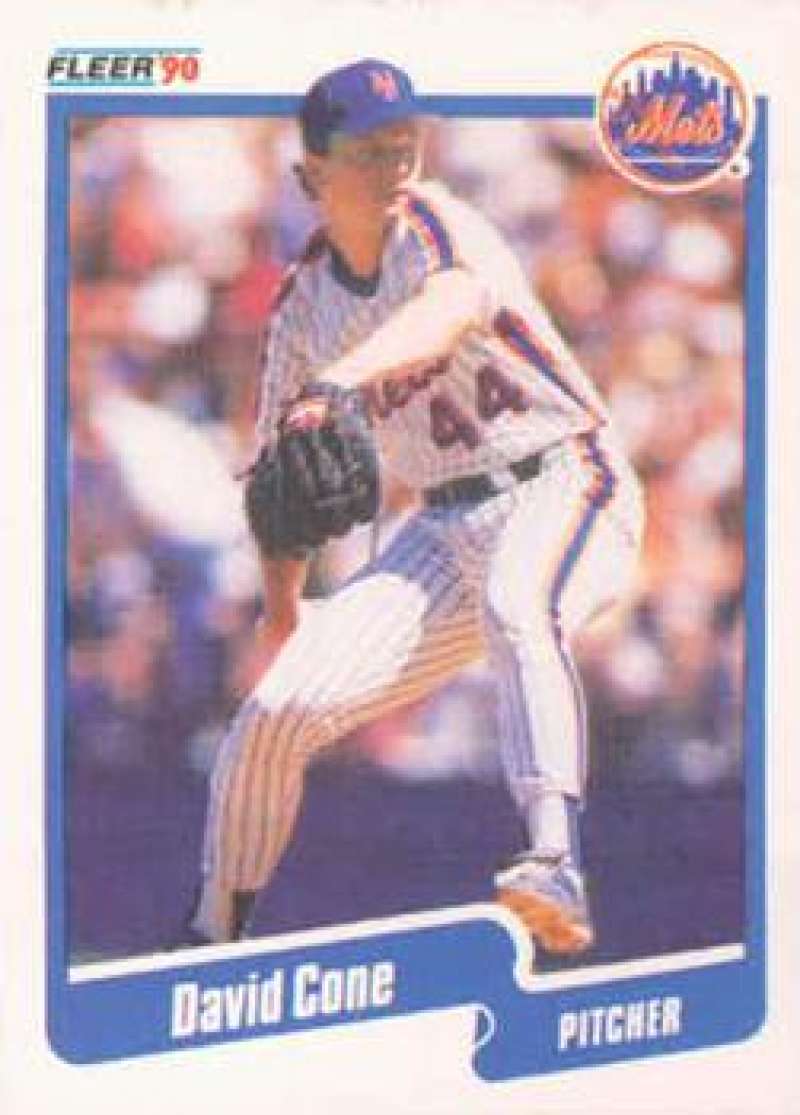 1990 Fleer Baseball #200 David Cone New York Mets Image 1